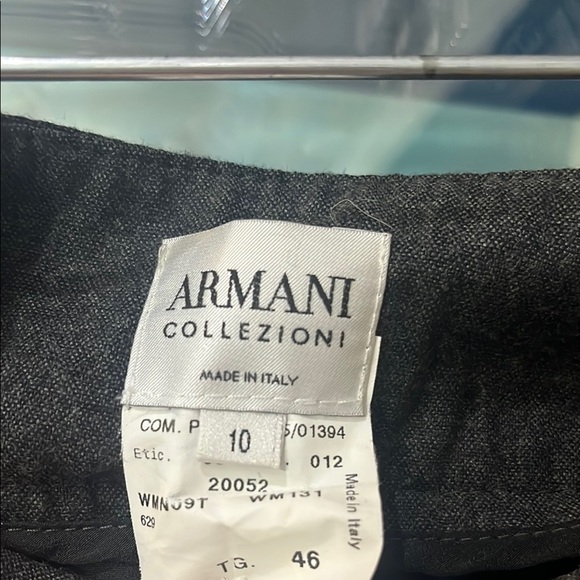 Armani Collezioni Charcoal Classic A-Line Skirt - Made in Italy - Picture 2 of 6